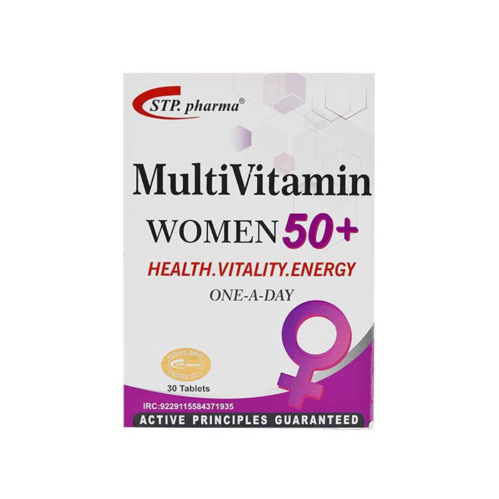 قرص مولتی ویتامین خانم های بالای 50 سال اس تی پی فارما 30 عددی