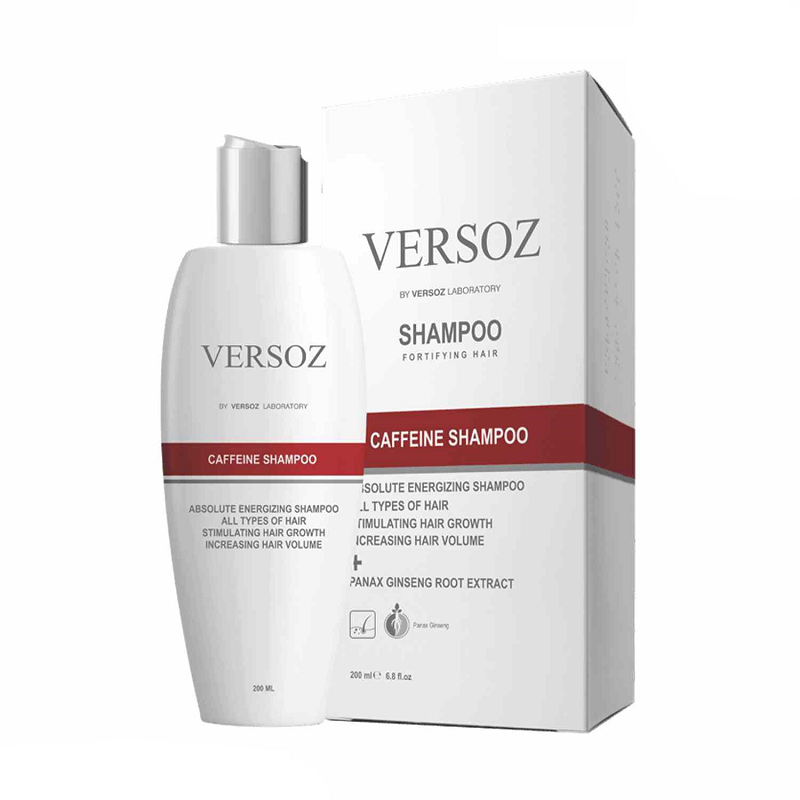 شامپو تقویت کننده و ضد ریزش کافئین+جینسنگ ورسوز