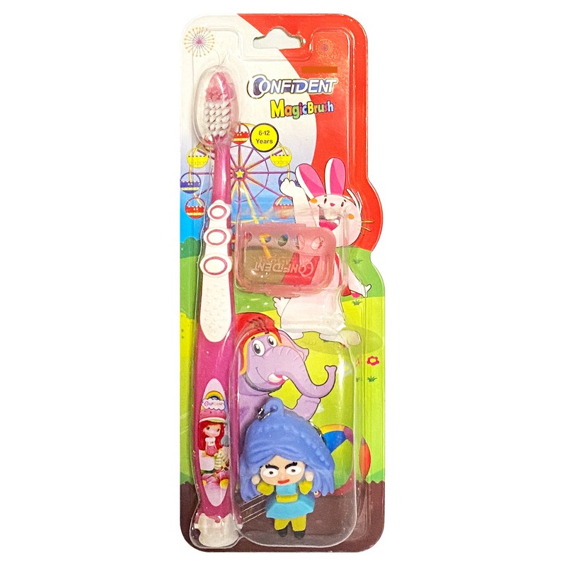 مسواک کودک نرم مدل مجیک براش جایزه دار کد K4.02 کانفیدنت 
