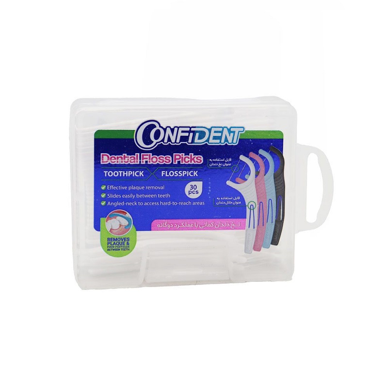 نخ دندان کمانی با عملکرد دوگانه کانفیدنت (30 عددی)