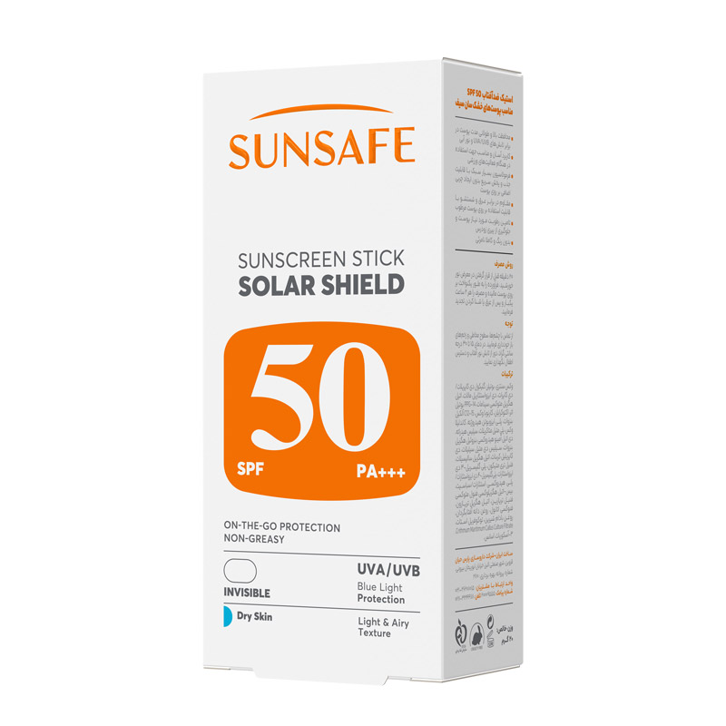 استیک ضد آفتاب SPF50 مناسب پوست خشک سولار شیلد سان سیف 