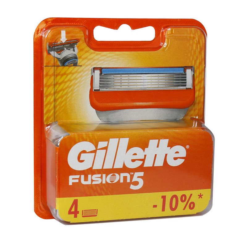تیغ یدک خودتراش 5 لبه مدل فیوژن ژیلت Gillette Fusion (4 عددی)