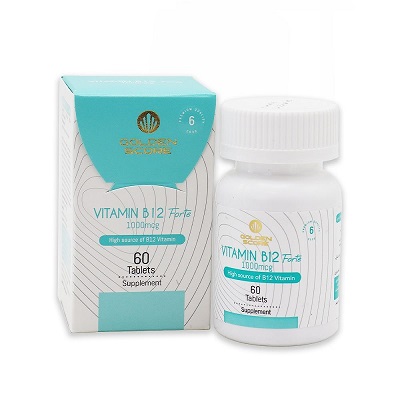 قرص ویتامین ب12 فورته 1000 میکروگرم گلدن اسکور (60 عددی)